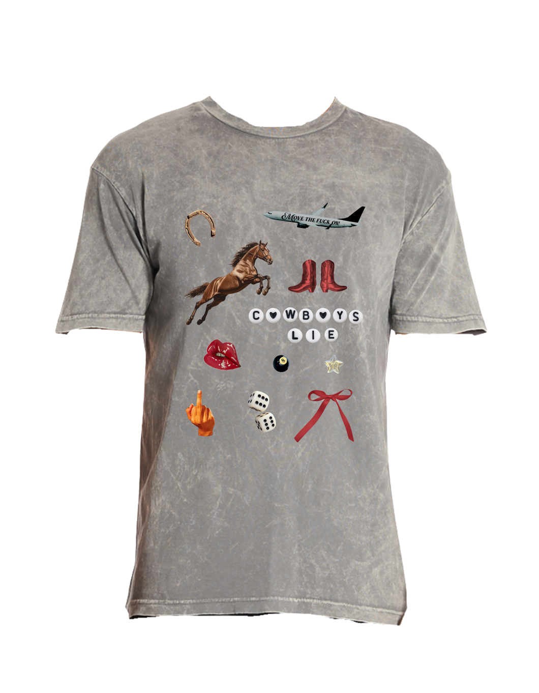 Cowboys Lie - Collage  - Vintage Wash