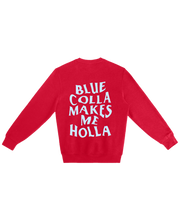 Load image into Gallery viewer, Blue Colla - Crewneck (Red)
